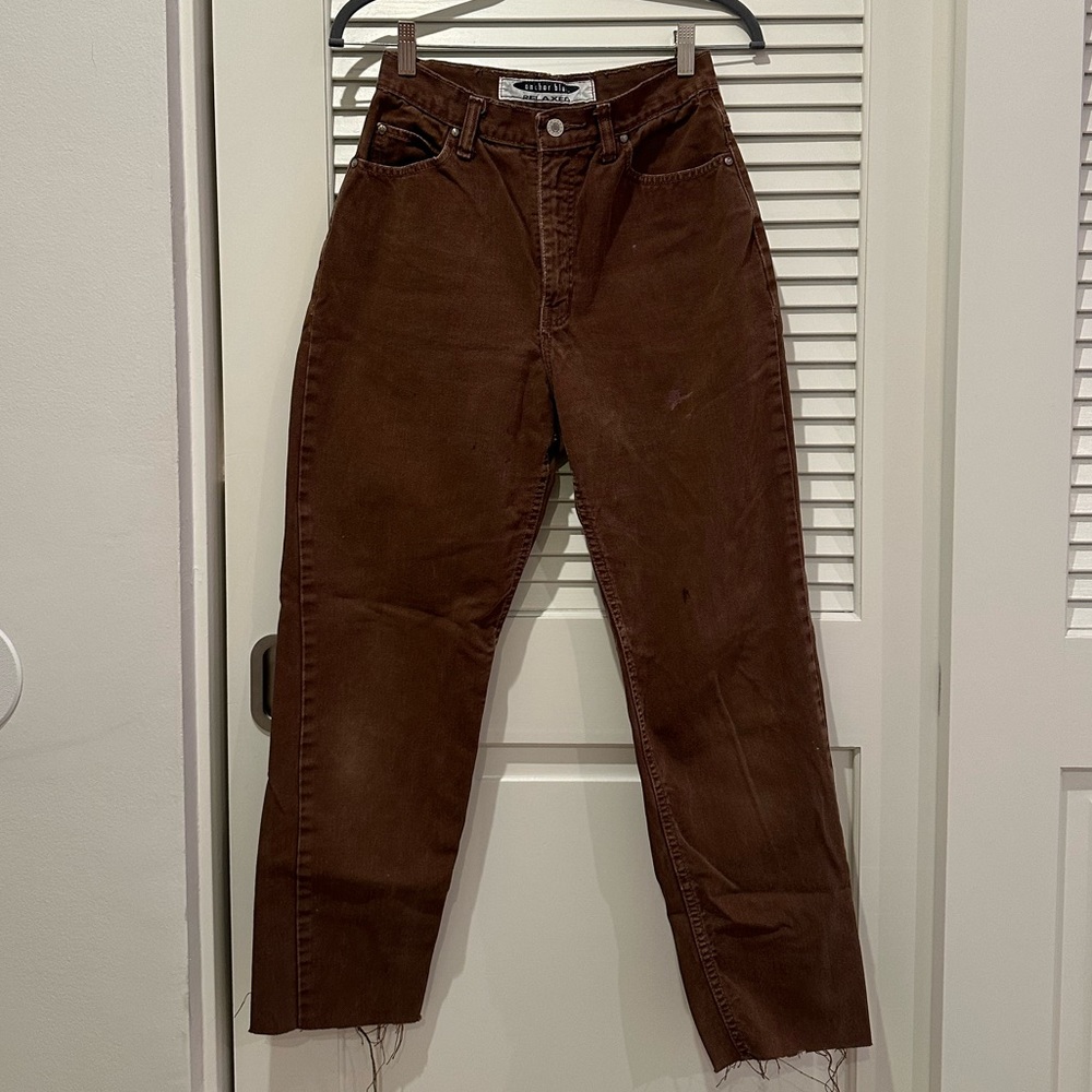 Vintage Brown Baggy Boyfriend Jeans